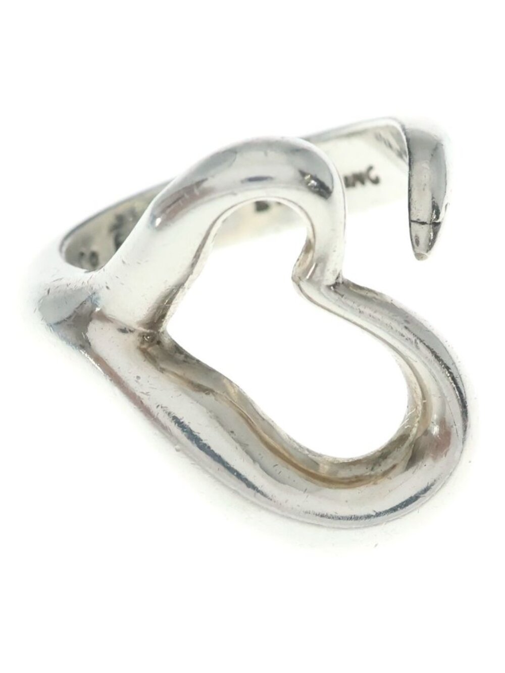 Tiffany & Co Open Heart Ring Silver